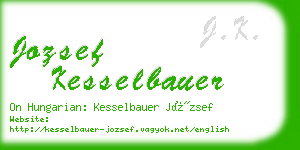 jozsef kesselbauer business card